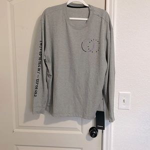 Lululemon, new with tags, mens Relaxed Fit Train, size large, color gray,